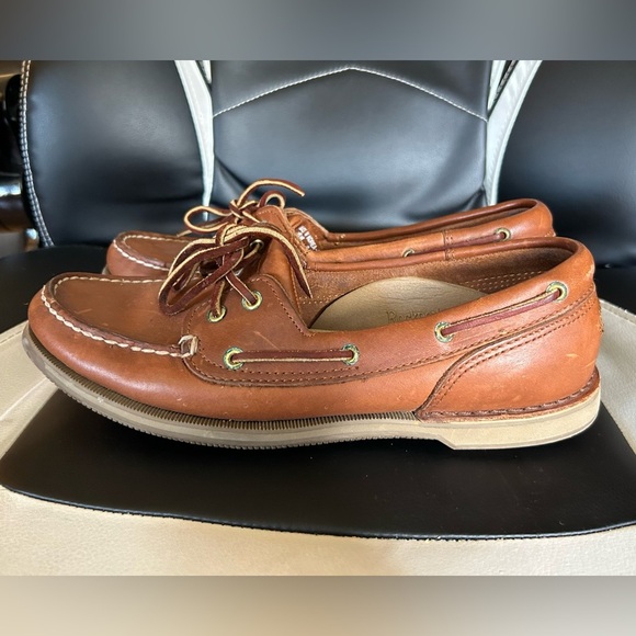 Rockport Men's Brown Leather Boat Shoes - Picture 4 of 7